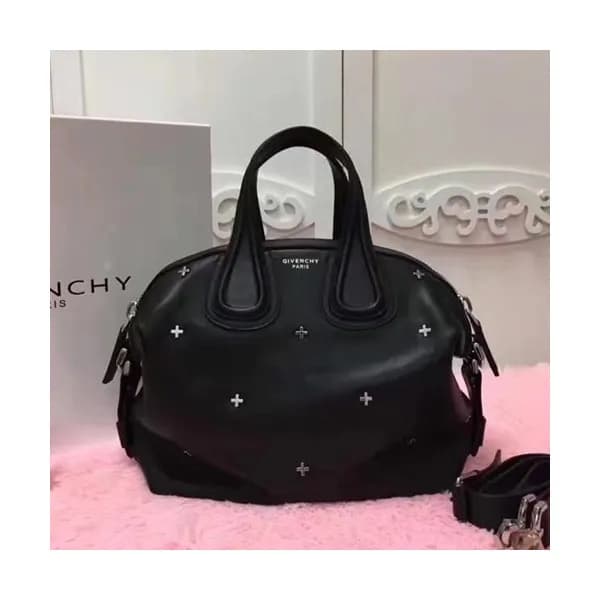 Givenchy Nightingale Leather Tote Shoulder Bag,28C… - 1