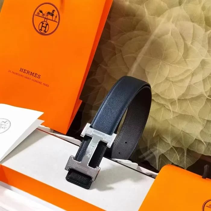 Hermes 2022 Mens Leather Skin Belt - 에르메스 2022 남성용… - 1
