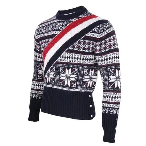 Thom Browne 2019 Mens Crew-neck Wool Sweater - 톰브라… - 1