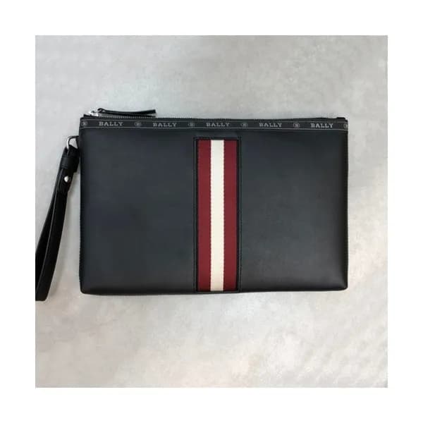Bally 2019 Leather Clutch Bag,32cm - 발리 2019 레더 남… - 1