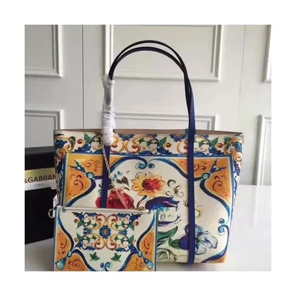 Dolce&Gabbana 2019 Leather Tote Shoulder Shopper B… - 1