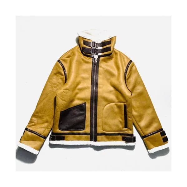 Loewe 2019 Mens Logo Casual Flannel Leather Jacket… - 1