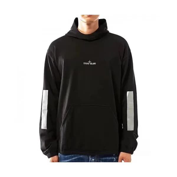 Stone Island 2019 Mens Logo Cotton HoodT - 스톤아일랜드 … - 1