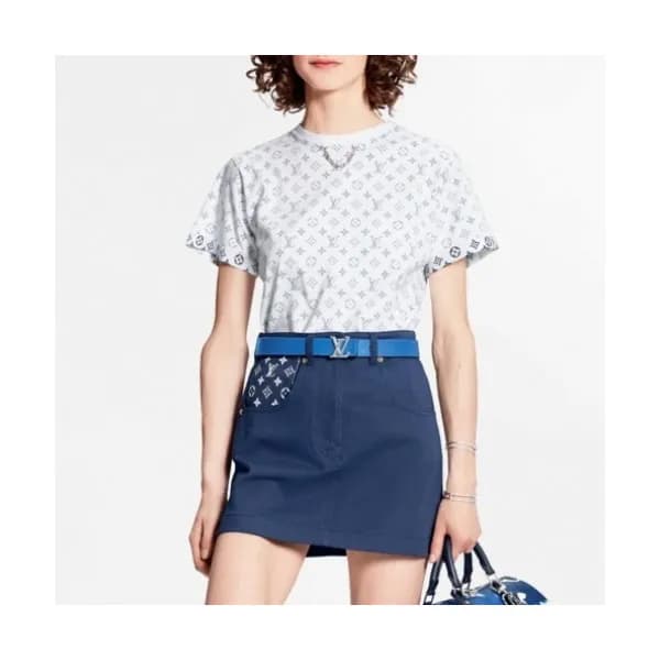 Louis vuitton 2020 Womens Crew-neck Cotton Short S… - 1