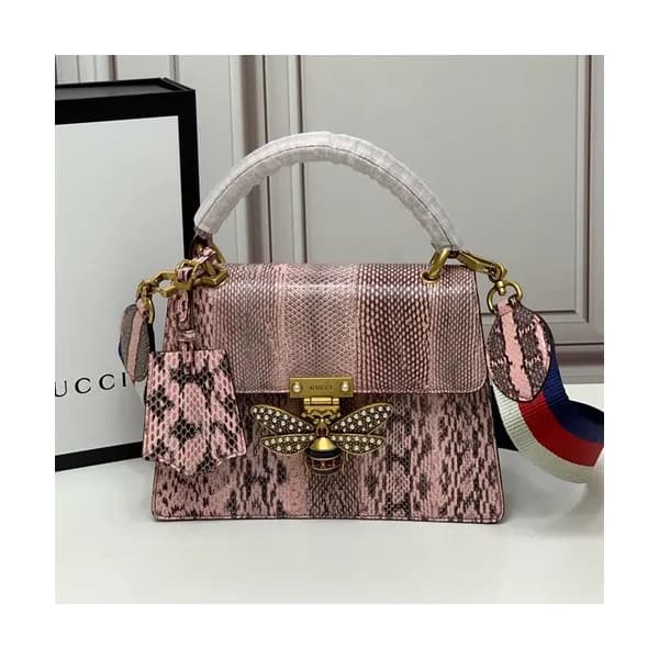 Gucci 2020 GG Queen Margaret Leather Tote Shoulder… - 1