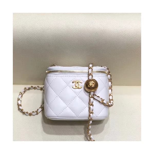 Chanel 2020 Leather Chain Shoulder Cross Bag,11CM … - 1