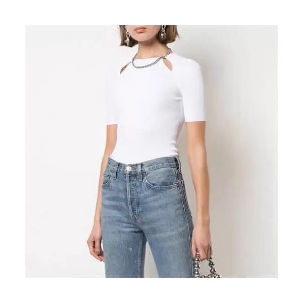 Alexsander Wang Womens Short Sleeved Tshirts - 알렉산… - 1