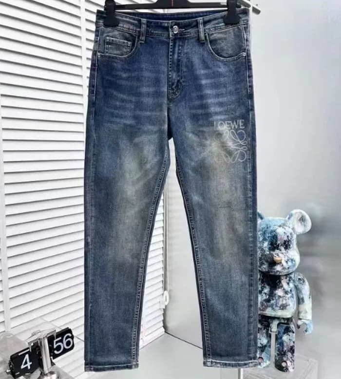 Loewe 2024 Mens Logo Denim Jeans - 로에베 2024 남성 로고 … - 1
