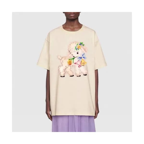 [매장판]Gucci 2020 Mm/Wm Logo Cotton Short Sleeved Ts… - 1