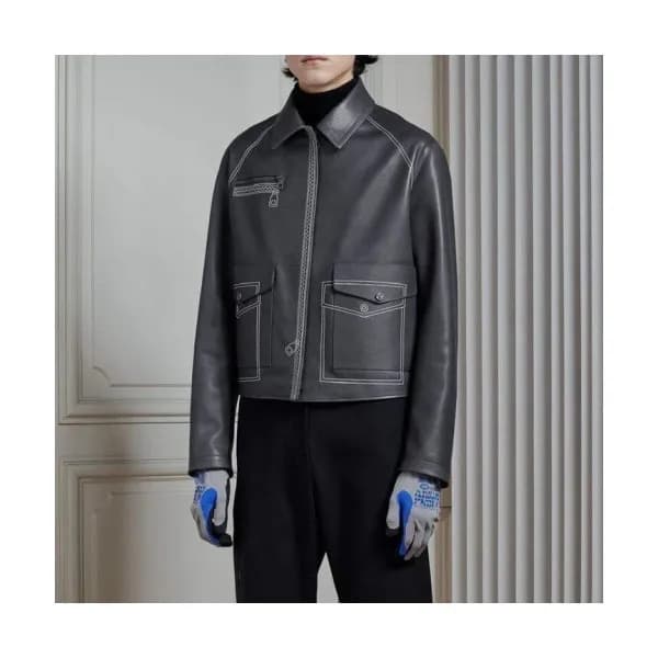 [루이비통]Louis vuitton 2020 Mens Logo Leather Jackets… - 1