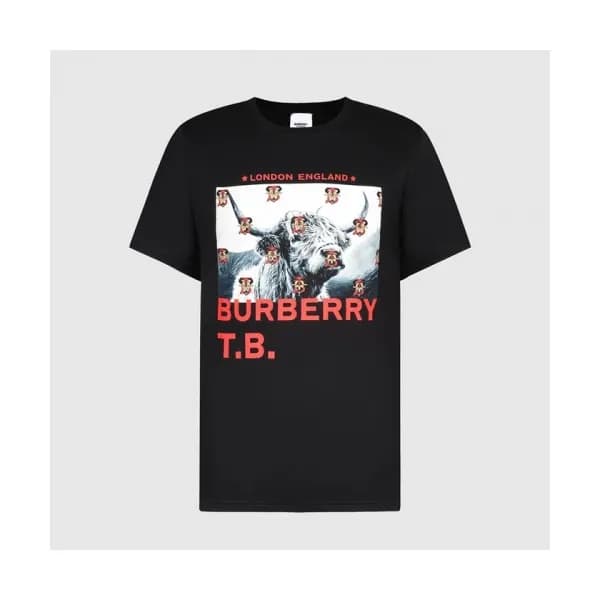 [버버리]Burberry 2021 Mm/Wm Logo Cotton Short Sleeved… - 1
