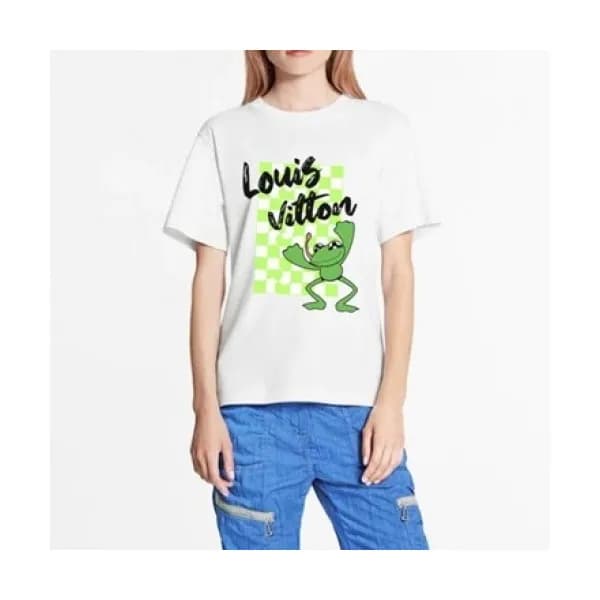 Louis vuitton 2021 Mm/Wm Logo Short Sleeved Tshirt… - 1