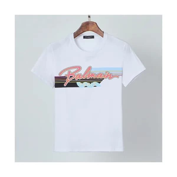 [발망]Balmain 2021 Mens Logo Cotton Short Sleeved Ts… - 1