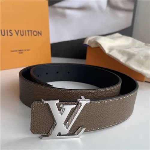 Louie Vuitton 2021 Men's Leather Belt,4.0cm,LO… - 1