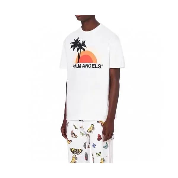 Palm Angels Mm/Wm Logo Cotton Short Sleeved Tshir… - 1