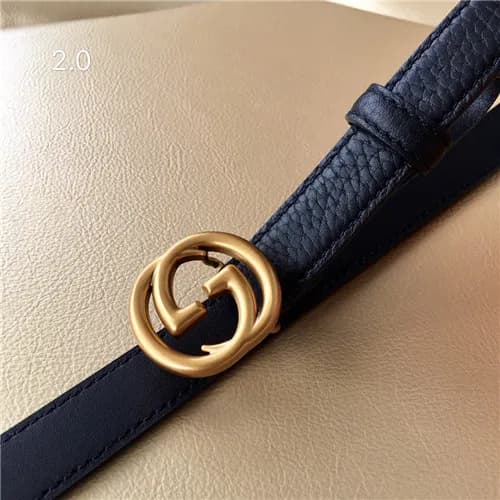Gucci 2021 Women's Leather Belt,2.0cm,GUBT0169… - 1
