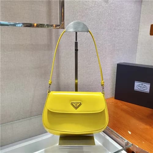 [유니크한]Prada 2021 Women's Leather Hobo Bag,23cm… - 1