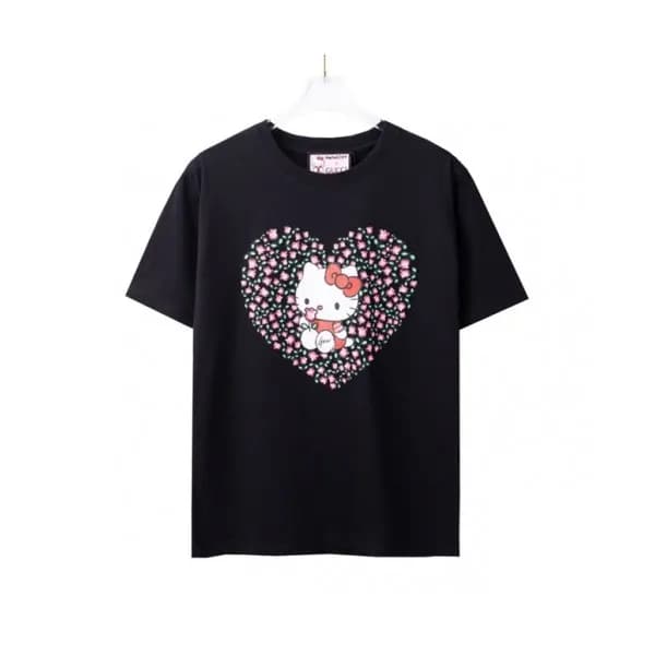 Gucci Mm/Wm Logo Short Sleeved Tshirts Black - 구찌… - 1