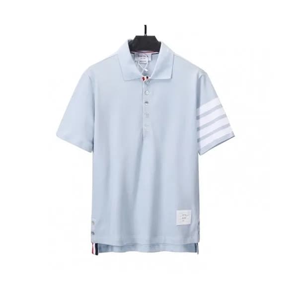 Thom Browne Mens Casual Short Sleeved Tshirts Blu… - 1