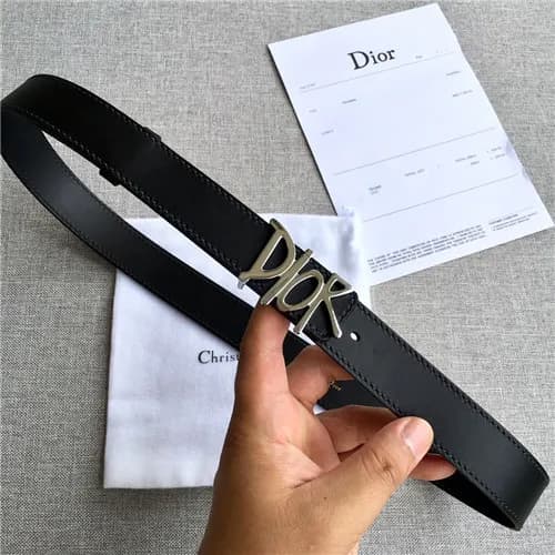 Dior 2021 Men's Leather Belt,3.8cm,DIOBT0071 -… - 1