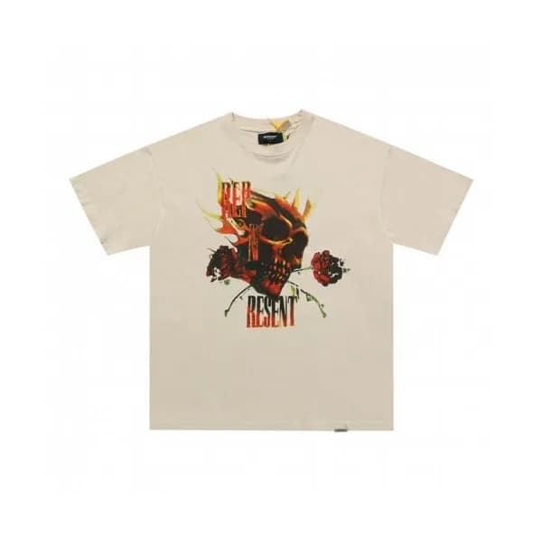 Represent Mm/Wm Wolf Logo Cotton Short Sleeved Ts… - 1