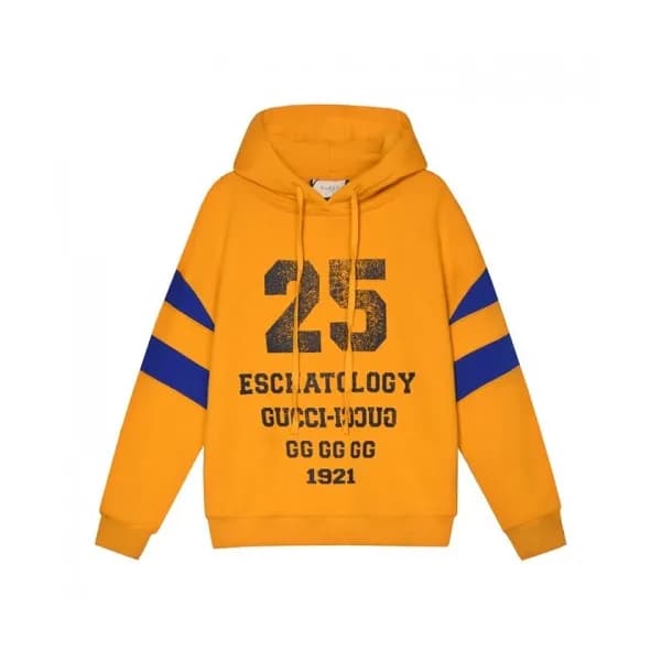 Gucci Mm/Wm Logo Casual Hoodie Yellow - 구찌 2021 남… - 1