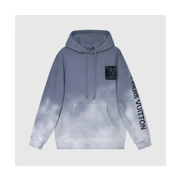 Louis vuitton Mm/Wm Logo Cotton Hoodie Gray - 루이비… - 1