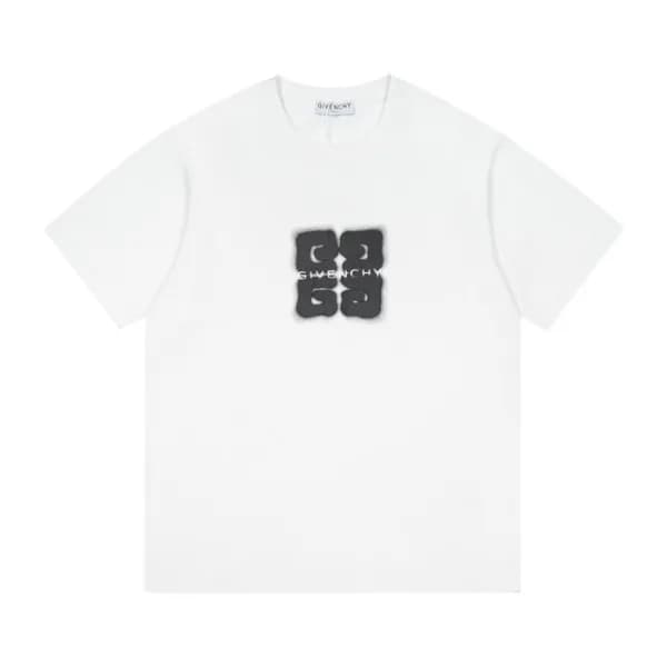 지방시 남성 크루넥 화이트 반팔티 - Mens White Tshirts - giv0632x - 1