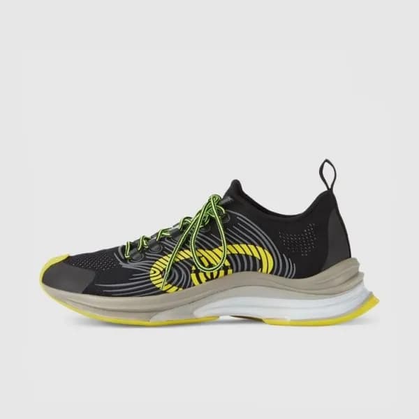 구찌 남성 트렌디 블랙 스니커즈 - Mens Black Sneakers - guc04773… - 1