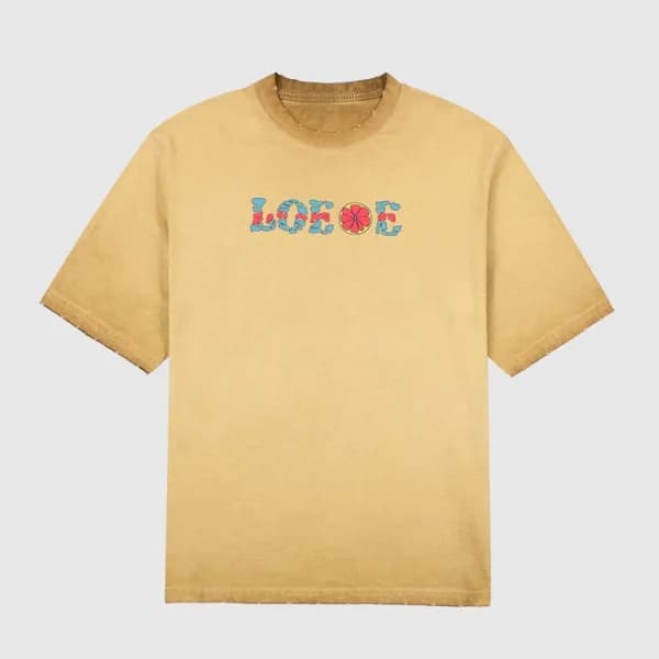 로에베 남성 이니셜 카멜 반팔티 - Mens Camel Tshirts - loe0625x - 1