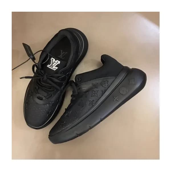 루이비통 남성 Show Up 블랙 스니커즈 - Mens Black Sneakers - lo… - 1