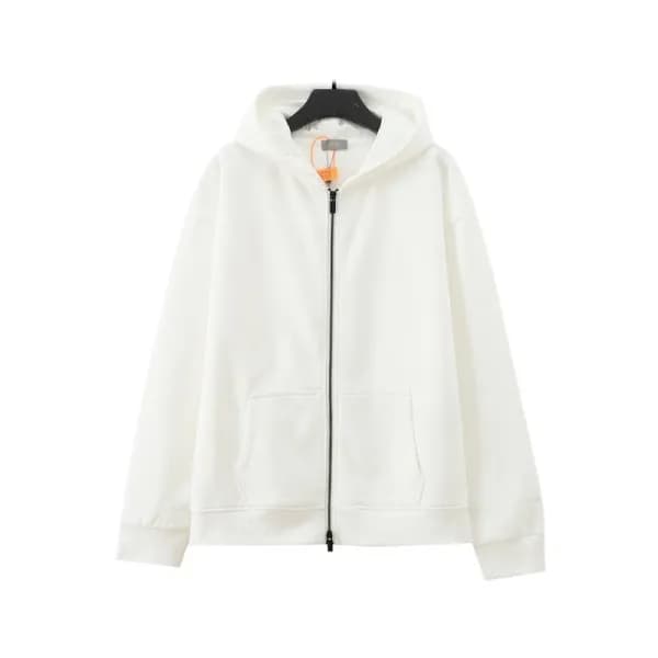 디올 남자 베이직 화이트 집업 후드티 - Dior Mens White Hoodie - di… - 1