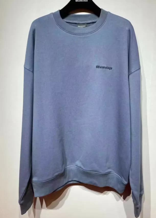 발렌시아가 남성 블루 맨투맨 - Balenciaga Mens Blue Tshirts - b… - 1