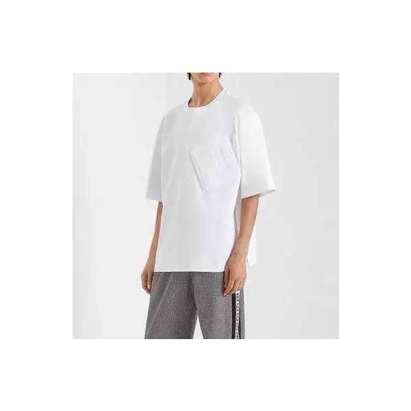 펜디 남성 화이트 크루넥 반팔티 - Fendi Mens White Short sleeved… - 1