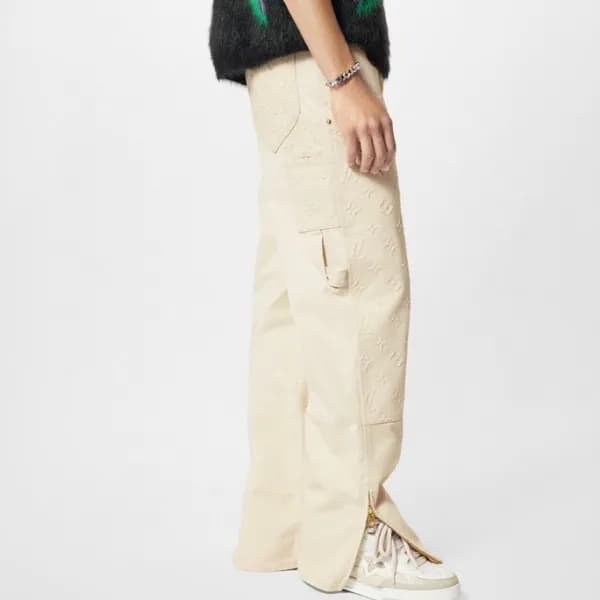 루이비통 남성 캐쥬얼 아이보리 청바지 - Louis vuitton Mens Ivory Je… - 1