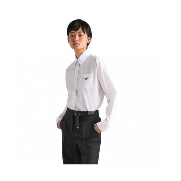 프라다 여성 모던 화이트 셔츠 - Prada Womens White Tshirts - pr… - 1