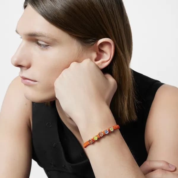 루이비통 남/녀 오렌지 팔찌 - Louis vuitton Unisex Orange Bang… - 1