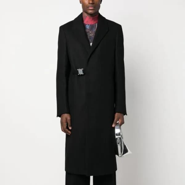 알릭스 남성 트렌디 블랙 코트 - ALYX Mens Black Coats - al08x