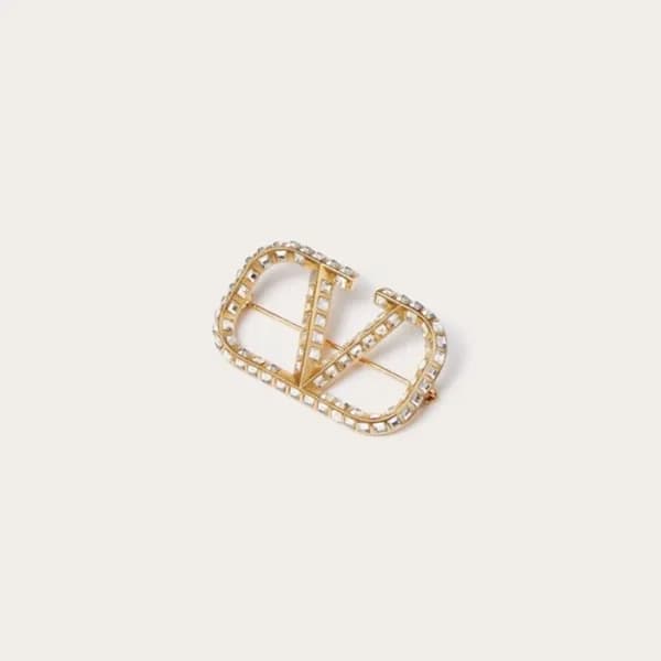 발렌티노 여성 골드 브로치 - Valentino Womens Gold Brooch - ac… - 1