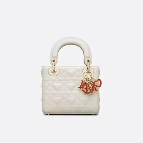 디올 여성 화이트 레이디 백 - Dior Womens White Lady Bag - dib… - 1