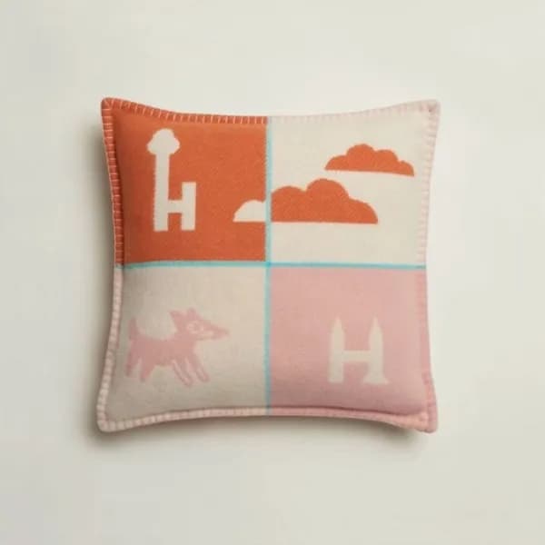 에르메스 이니셜 오렌지 쿠션 - Hermes Initial Orange Cushion - … - 1