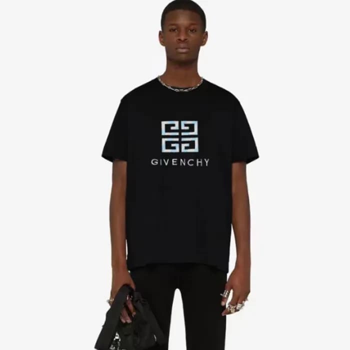 지방시 남성 블랙 반팔티 - Givenchy Mens Black Tshirts - gic2… - 1