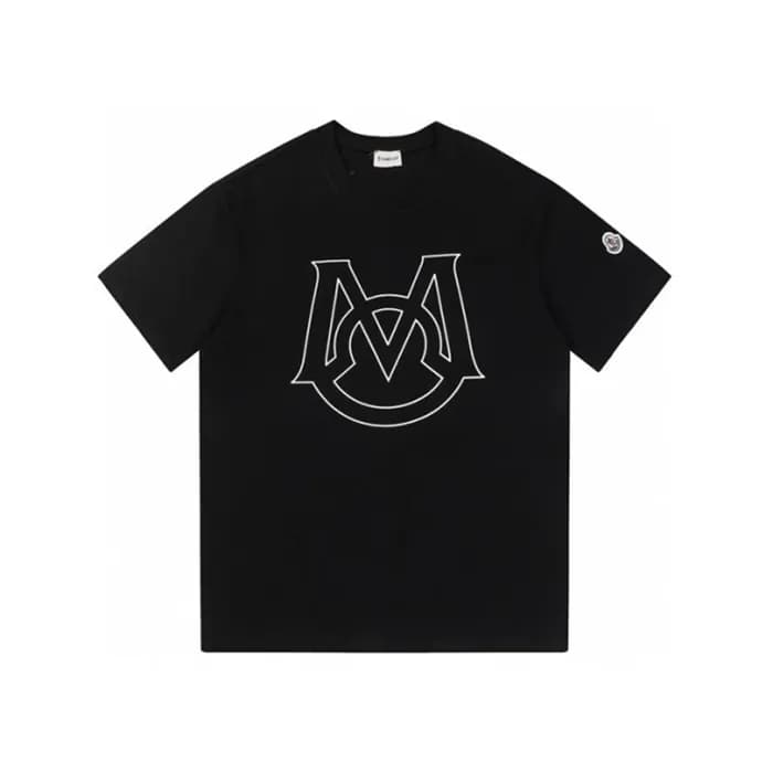 몽클레어 남성 블랙 티셔츠 - Moncler Mens Black Tshirts - moc2… - 1