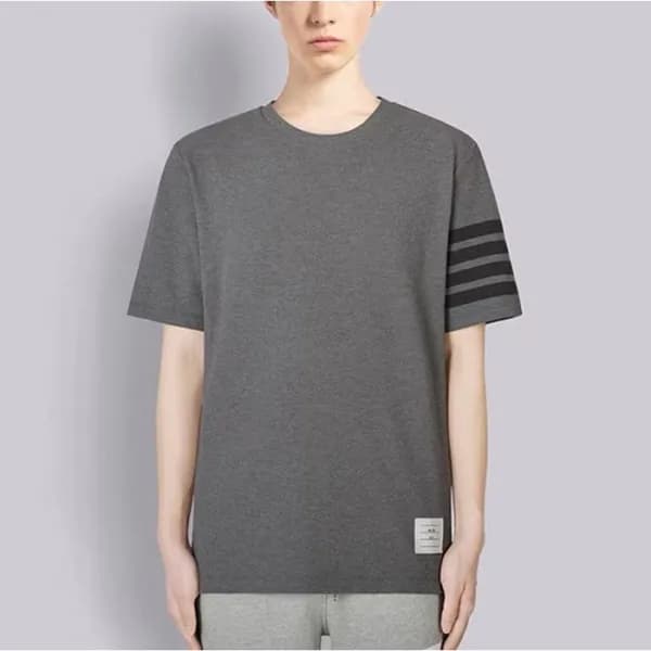 톰브라운 남성 라운드 반팔티 - Thom Browne Mens Round Tshirts -… - 1