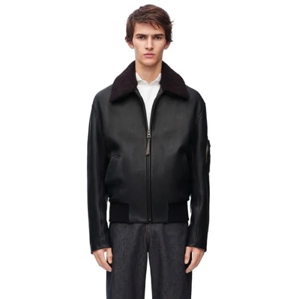 로에베 남성 가죽 자켓 - Loewe Mens Leather Jacket - prc1499… - 1