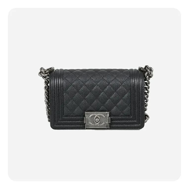 샤넬 보이백 스몰 캐비어 블랙 빈티지 - Chane Boy Bag Small Caviar … - 1
