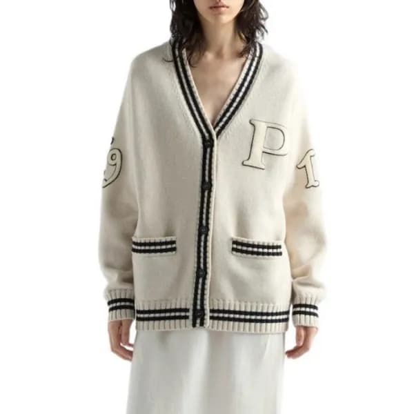 프라다 여성 브이넥 가디건 - Prada Womens V-neck Cardigan - pr… - 1