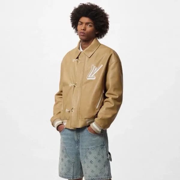 루이비통 남성 가죽 재킷 - Louis vuitton Mens Leather Jacket … - 1