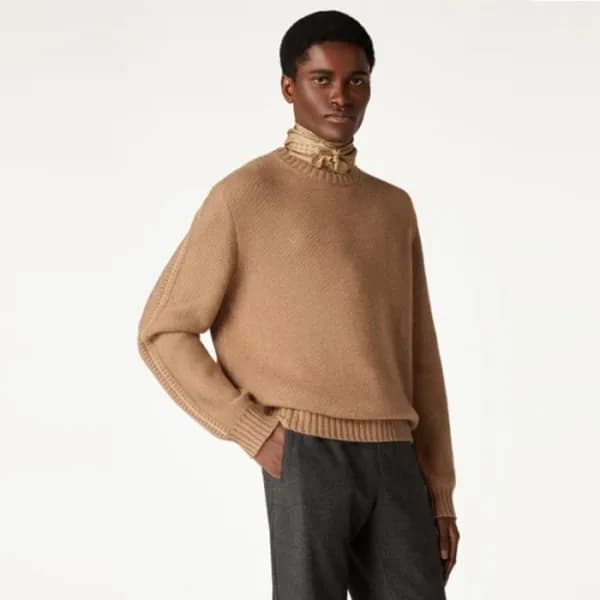 로로피아나 남성 라운드 스웨터 - Loro Piana Mens Round Sweater -… - 1