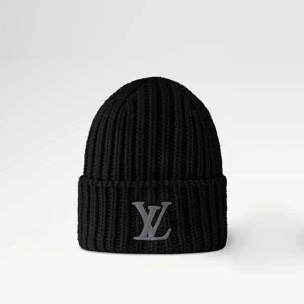 루이비통 여성 블랙 비니 - Louis vuitton Womens Black Beanie … - 1